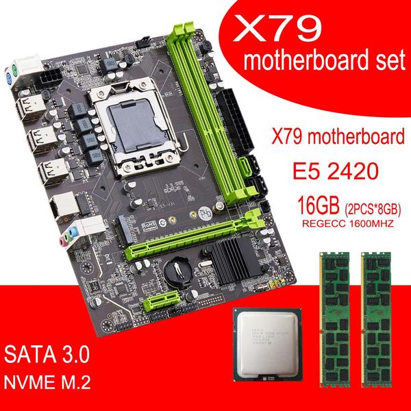 

leggings qiyida x79 motherboard set with xeon e5 2420 cpu 2pcs x 8gb = 16gb 1600mhz 12800r ddr3 memory ram, Black