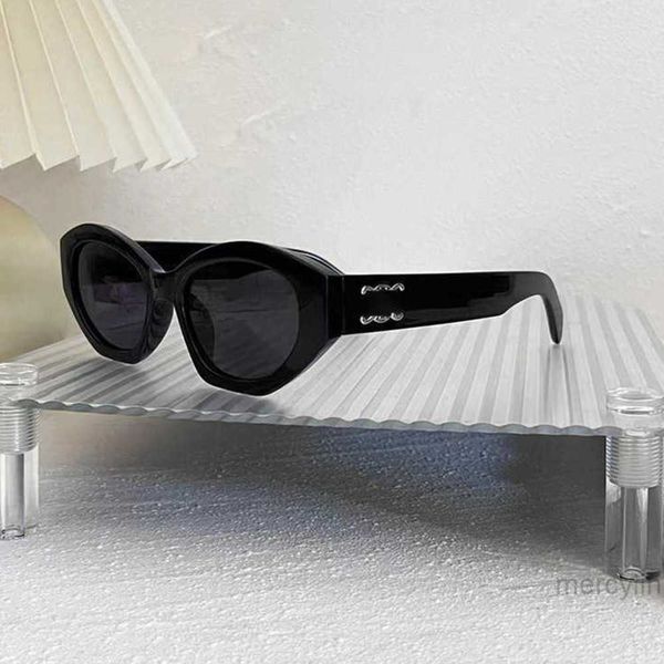 

2023 designer ce sunglassestriomphe overseas new sunglasses popular online men's and women's sunglasses tourism black fashion, White;black