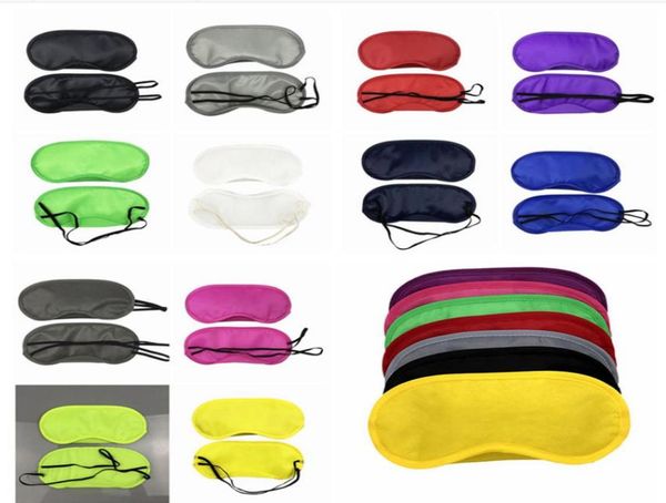 

black eye mask polyester sponge soft 4 layers shade nap cover blindfold blackout sleep eyeshade mask for sleeping travel f00582704766