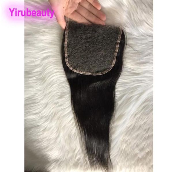 

transparent 5x5 lace closure 4x4 silky straight brazilian virgin human hair closures with baby hair three middle part 103357375, Black;brown