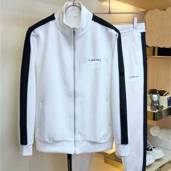 

2023men set men's tracksuits sweatshirts casual suits men womens track suit coats man designer jacket sports pants joggers trousers 668, Gray