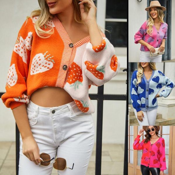 

women's sweaters v-neck designer cat print knitted sweaters harajuku sweet jumper jacket, White;black