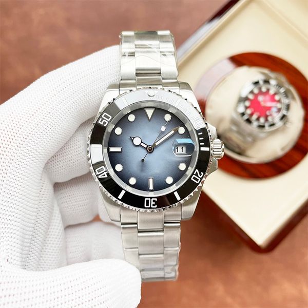 

watch mens watch automatic mechanical movement 40mm sapphire stainless steel strap fashion watches waterproof designer montre de luxe gradie, Slivery;brown