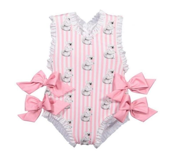 

baby girls beautiful swimming wear suits lovely ice cream bear giraffe swimsuits child fashion swimwear1520864, Black