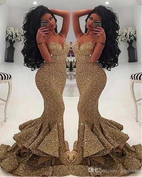 

prom dresses sequin paillette strapless activity straps slimline mermaid hanging piece celebrity pageant formal evening party gow5412715, Black
