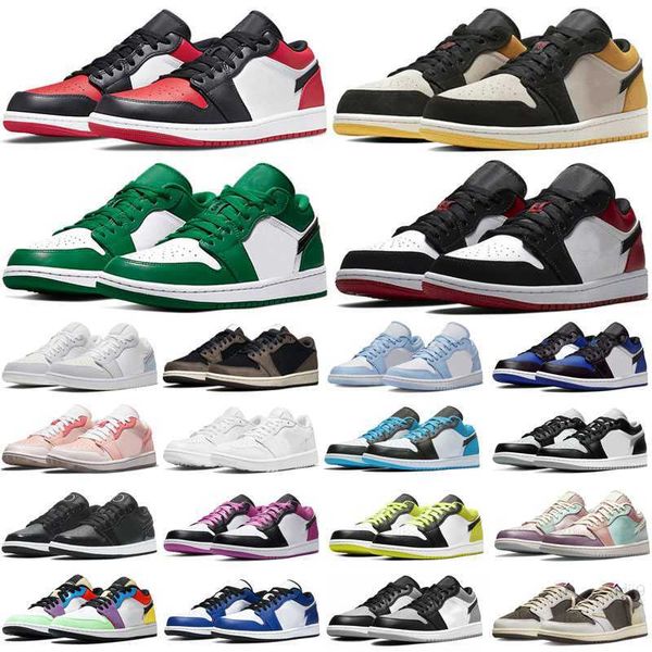 

jumpman mens 1 low basketball shoes unc pine green 1s university blue smoke grey starfish red obsidian women yellow banned bred chicago blac