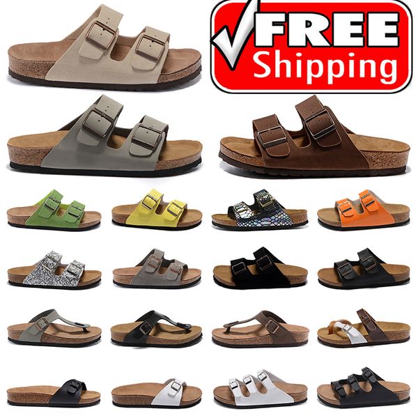 

2023 birks latest arizona gizeh flipflops caliente verano hombres mujeres sandalias planas zapatillas de corcho zapatos casuales qvhx shoes, Black