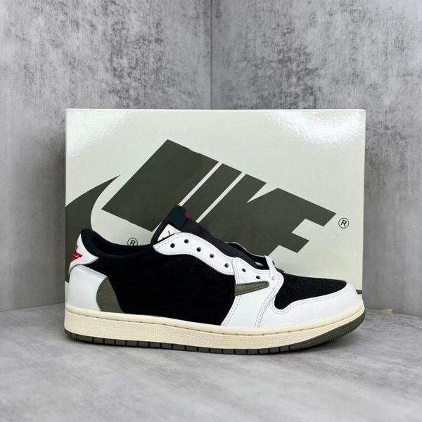 

2023 authentic low og olive dark reverse mocha fragment black phantom travis sail 1s high military blue cactus jack scotts men women sports