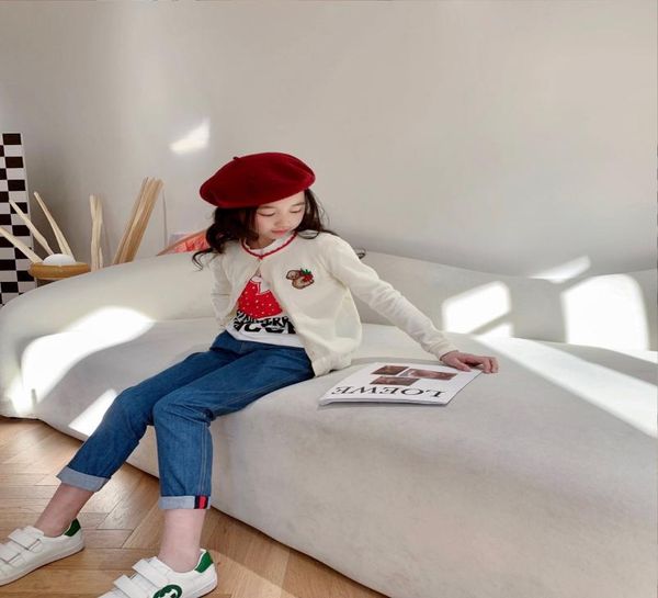 

kid sweaters spring autumn girls cute cardigan baby child knitted sweater outwear toddler summer shirt and jeans pants6311885, Blue
