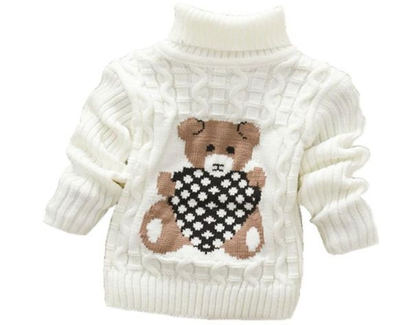 

2020 autumn winter infant baby boys girl children kids knitted high collar pullovers turtleneck warm thick sweaters 28 year2402719, Blue