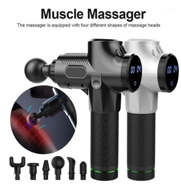 

2021 deep percussion massage gun vibration muscle full body therapy massager fitness equipment online shopping good quality8662437