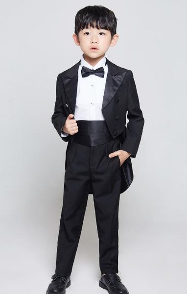 

dresses formal boys suit for weddings kids prom suits black/white wedding suits for boys tuxedo children clothing set boy formal costume, White;black