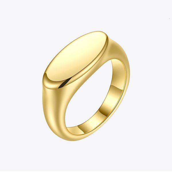 

band rings enfashion personalized engraved name flat for women punk gold color party ring stainless steel fashion jewelry r204040 230704, Silver