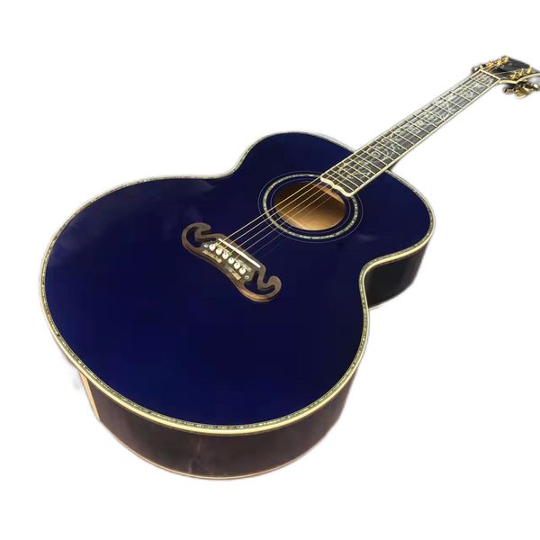 

2023 43 "jubmo j200 series sky blue painted acoustic guitar