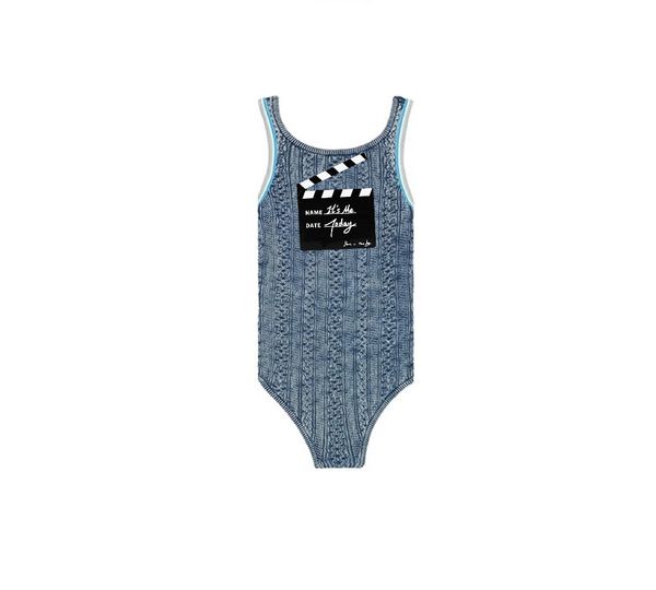 

pointelle-knitted fitted cotton denim bodysuit luxury designer lace cut-out look tank bodydoll, Black;white