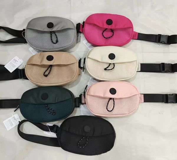 

lu-23 belt yoga bag sport womens luxury crossbody designer fanny pack portable water proof waist bum bags nwe storage wallet