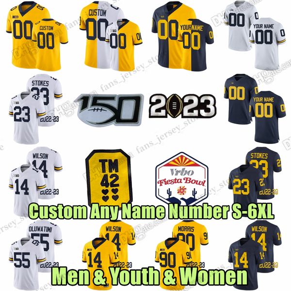 

custom michigan wolverines football jersey 85 cristian dixon 28 quinten johnson 10 zeke berry 3 keon sabb 15 chase winovich 18 eyabi okie an, Black