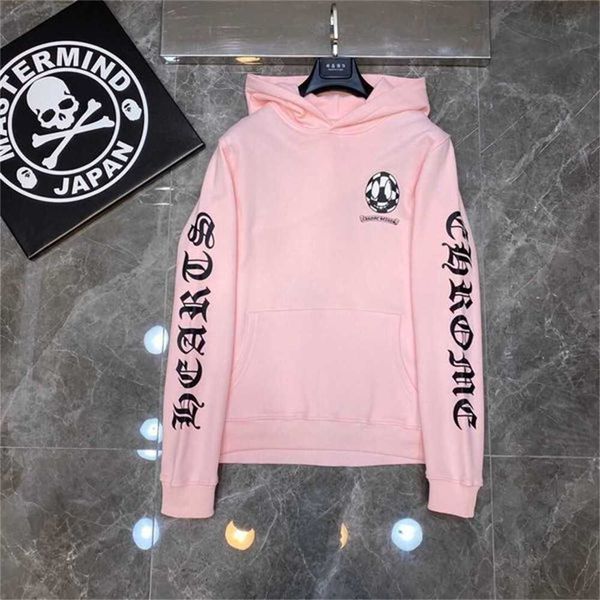 

designer mens womens chromes heartss hoodie sweatshirts winter sweaters 22ss graffiti sanskrit couple coat luxury brand ktcz, Black