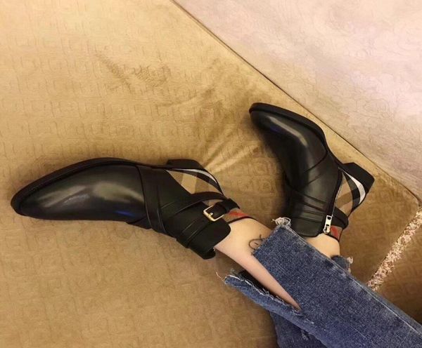 

2021h high end custom ladies wild boots high heels winter thick with martin boots british style new single boots size 36 407173627
