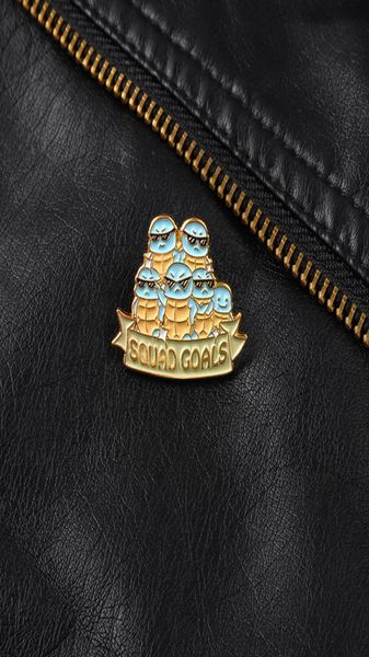 

blue tortoise enamel pin custom cute cool sunglasses turtle brooch lapel brooch bag clothes lapel childhood animal gift for kids1132358