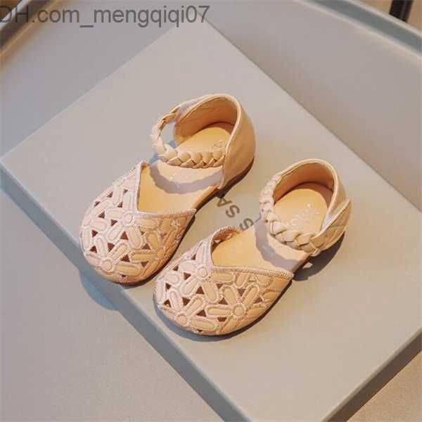 

sandals baby summer hollow toe sandals new little girl princess shoes soft sole lightweight children's shoes z230706, Black;red