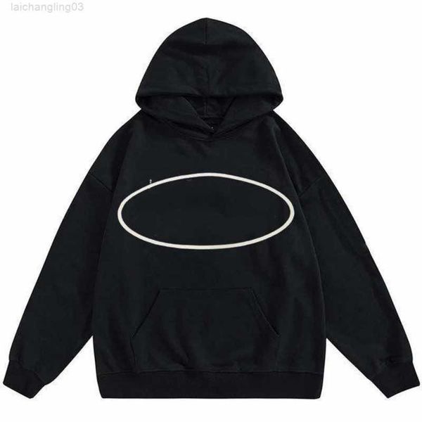 

designer mens hoodies pullover casual long sleeve loose winter autumn hip hop hooded alcatnqmr, Black