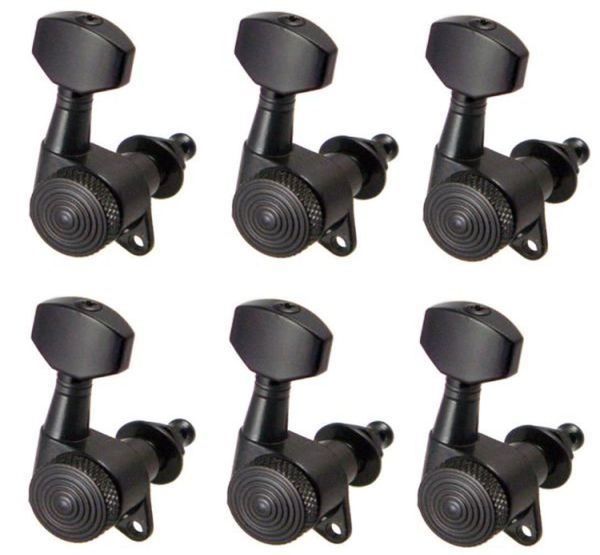 

6 pieces 6r tuning pegs machine heads for electric acoustic guitar black2490380