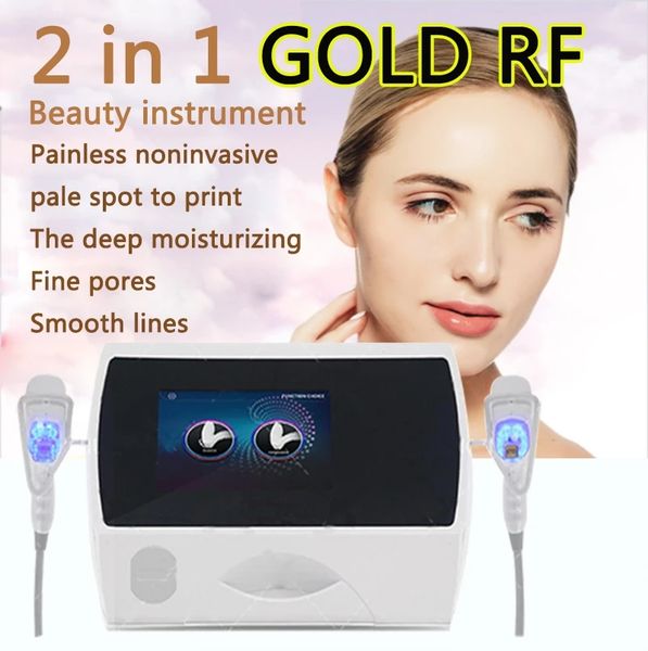 

2 in1 rf microneedle thermal beauty machine facial equipment stretch mark acne wrinkle removal needl latest needle microneedle face lift