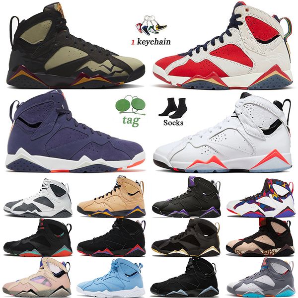 

7 7s basketball shoes for mens jumpman classic hare white infrared olive trophy room quai 54 psgs paname citrus pantone patta shimmer sports