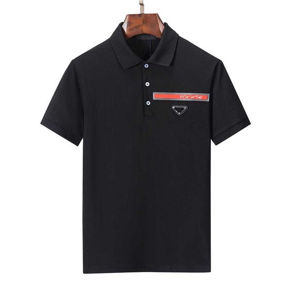 

designer brand mens polo t shirt summer luxury polos fashion t-shirts breathable short-sleeved lapel casual 55. jsk3, White;black