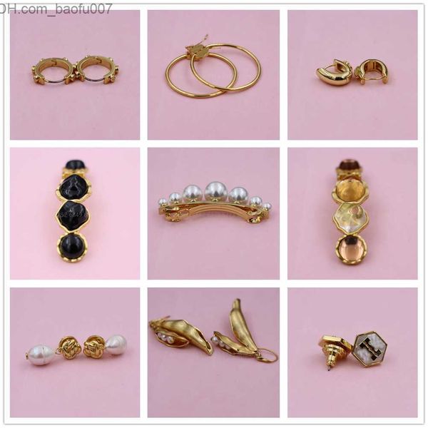 

charm tory jewelry women's gold stud earrings brand jewelry delivery z230706, Golden