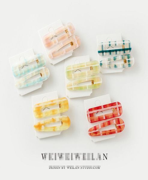

ins fashion acrylic girls hair clips sweet girls hair barrettes hair accessories for kids bb clips whole b20112172743, Slivery;white