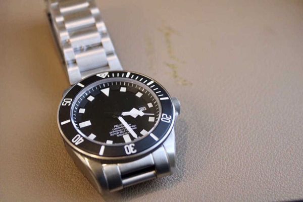 

classical luxury wrist watch pelagos movement watches sg7w high-end quality automatic uhr titanium alloy dial, Slivery;brown