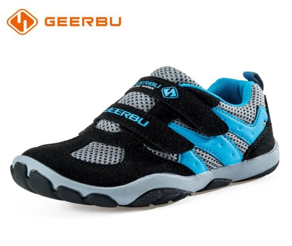 

geerbu good quality children outdoor shoes girls boys breathable sneakers kids sport running shoes kids casual shoes y1905254831219, Black;red