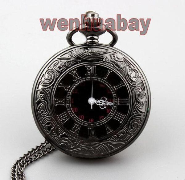 

pocket watches retro steampunk roman dual display bronze watch necklace pendant for men and women dial 45mm17091151, Slivery;golden