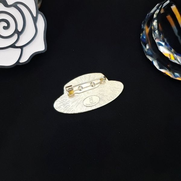 

4colors brand design brooches small sweet wind ins womens double letters brooch suit pin jewelry clothing decoration high quality, Gray