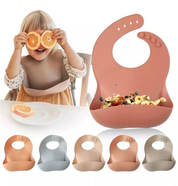 

silica gel bib for baby food children towel waterproof saliva bag wash 3181028