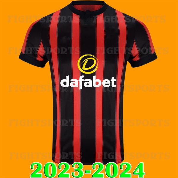 

2023 2024 afcb soccer jerseys kluivert traore football shirts solanke christie ouattara lowe billing anthony brooks semenyo cook kelly senes, Black;yellow