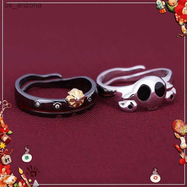 

anime toilet-bound hanako-kun rings yashiro nene cosplay adjustable men women ring jewelry prop accessories gift l230620, Silver