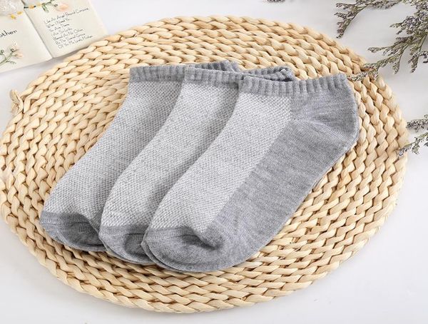 

thin breathable antifriction summer single socks polyester cotton large mesh casual monochrome leisure boat socks bulk overall sa3514212, Pink;yellow