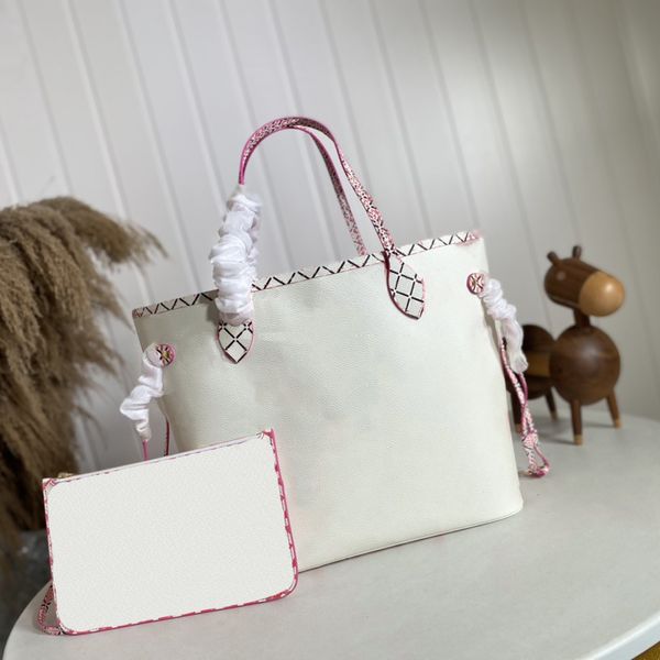 

new women shopping bag letter print canvas designer bag fashion leather tote bag for lady big space handbag dress wedding purse m22980