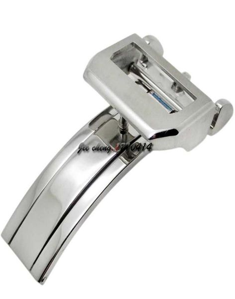 

jawoder watch band 18mm stainless steel watchband silver buckle deployment clasp for pilot039s watches portugieser5384875, Black;brown