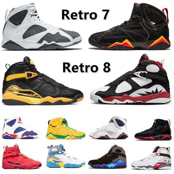 

jumpman 7 retro 8 men basketball shoes 7s citrus bordeaux z mist patent leather hare flint 8s paprika taxi aqua raid south beach peat mens t