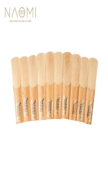 

naomi 10pcsbox tenor saxophone reeds tenor be saxophone reeds 3 sax reed strength woodwind parts accessories new4750345