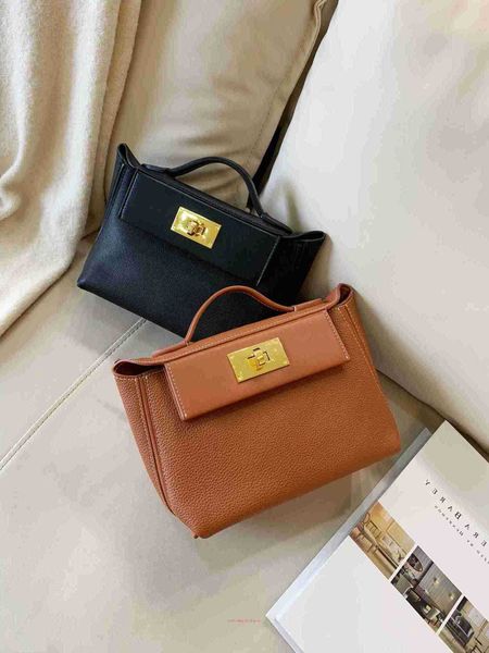 

h home designer 2424 tote bags for sale leather 2424 weimar mini portable bag women's premium versatile one shoulder crossbody saddle b