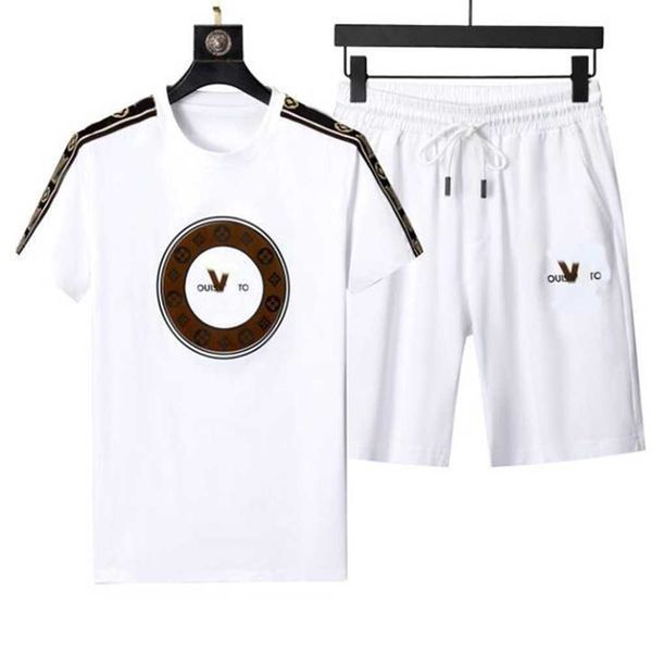 

mens tracksuits t shirt sets plush letter streetwear casual breathable summer suits shorts tees outdoor sports asian size s2xl suits sports, Gray