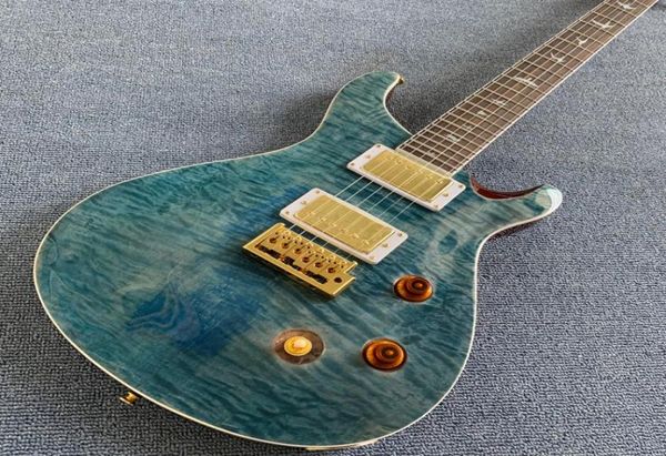 

custom shop flame maple prs electric guitar china with gold hardware1903081843577