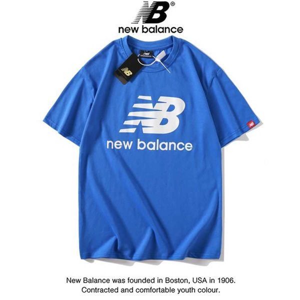 

nb new balance mens designer t-shirts summer casual man womens t shirt loose tees with letters print short sleeves shorts sleeve tshirts aaa, White;black
