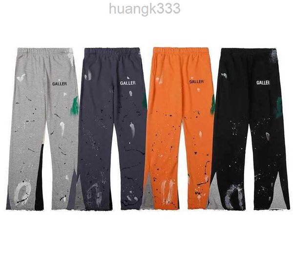 

mens designer jeans sports pants slim denim straight sweatpants speckled letter print pant women high street couple galleryes dept loose ver, Blue