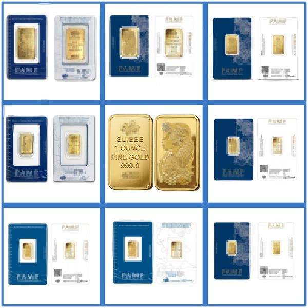 

5g/10g/20g/1 oz suisse canada australia gold bar bullion gold plated bar business gifts metal crafts collection with individual serial numbe